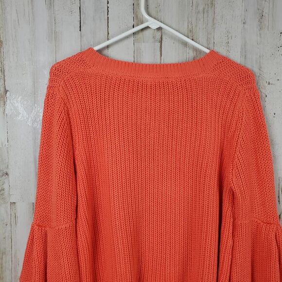 Free People Coral V-Neck Sweater - Picture 9 of 9
